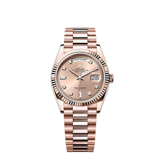 Day Date 36 128235 Edition RG Dial on President Bracelet