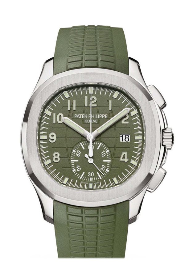 Patek Philippe Aquanaut Chronograph 5968 White Gold / Green / Rubber- 5968G-010