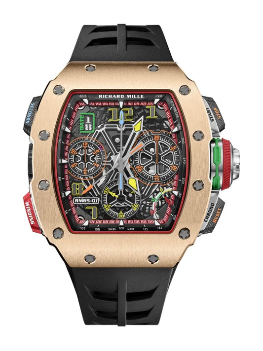 Richard Mille RM 65-01 Automatic Split-Seconds Chronograph Red Gold and Carbon TPT®