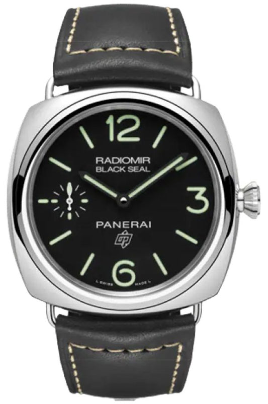 Panerai Radiomir Black Seal Logo 45mm Mens Watch pam00754