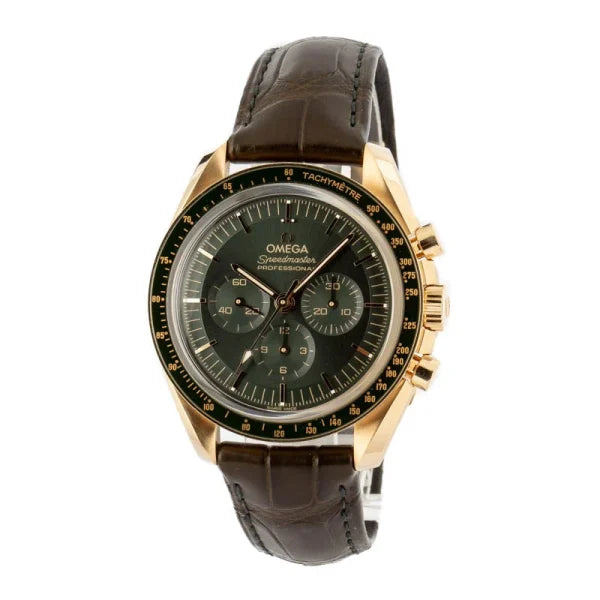 Omega Speedmaster Professional Moonwatch 3861 Moonshine Gold / Green 310.63.42.50.10.001