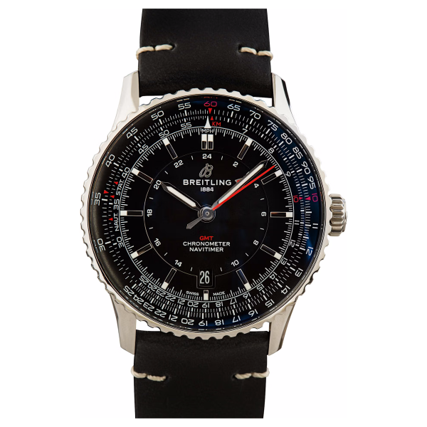 Breitling – A32310251B1P1 Navitimer GMT 41 Automatic Stainless Steel / Black