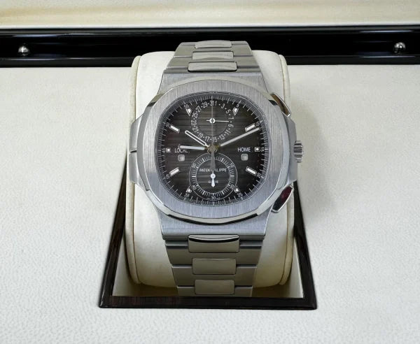 Patek Philippe Nautilus Travel Time Stainless Steel / Black – 5990/1A-001