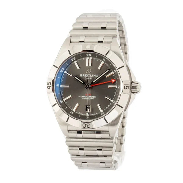 Breitling – A32398101M1A1 Chronomat 40 GMT Stainless Steel / Grey / Rouleaux