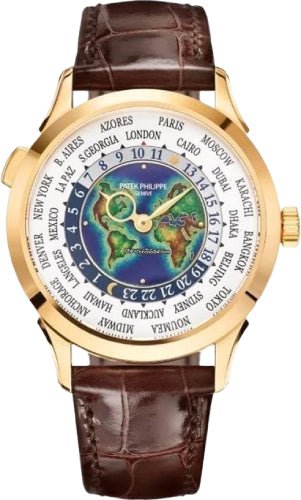 Patek Philippe Complications World Time Yellow Gold 38.5 mm Cloisonn Enamel Dial  5231J-001