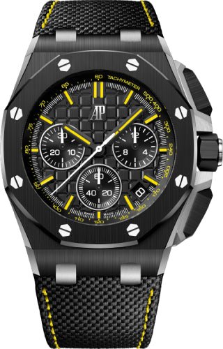 Audemars Piguet Royal Oak Offshore 43mm Chronograph “End of Days” Ceramic Black Yellow Dial – 26420CE.OO.A005VE.01