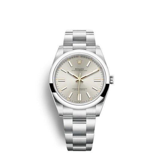 Oyster Perpetual 124300 41mm 904L Steel Silver Dial