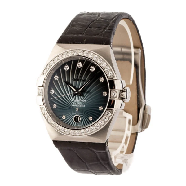 Omega Constellation Grey Supernova Diamond Dial 123.18.35.20.56.001