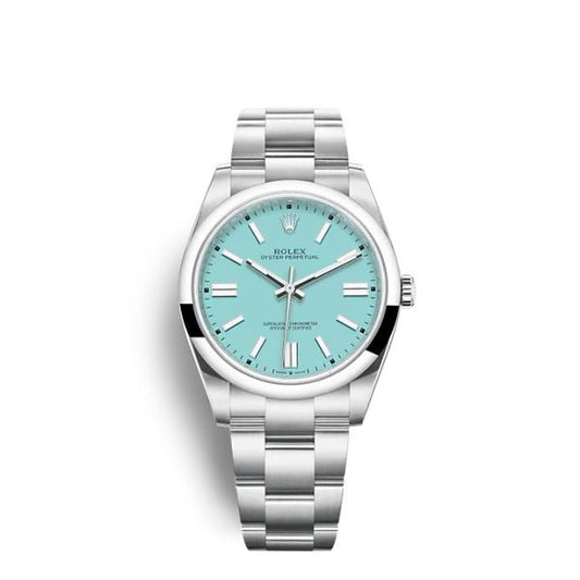 Oyster Perpetual 124300 41mm 904L Steel Tiffany Blue Dial