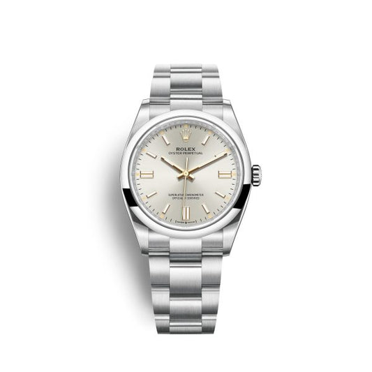 Oyster Perpetual 126000 36mm 904L Steel Silver Dial