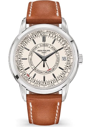 Patek Philippe Complications Calatrava Weekly Calendar  Steel  Silvery Opaline Dial  5212A-001
