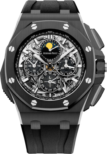 Audemars Piguet Royal Oak Offshore 44mm Grande Complication Black Ceramic Sapphire Dial Rubber Strap – 26582CE.OO.A002CA.01