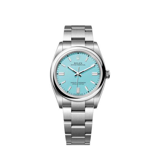 Oyster Perpetual 126000 36mm 904L Steel Tiffany Blue Dial