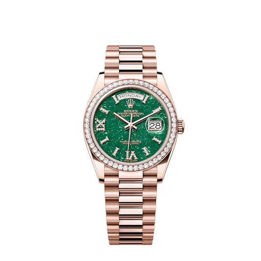 Rolex Day-Date 36, 18k Everose Gold with Diamond-set, 36mm, Ref# 128345rbr-0068