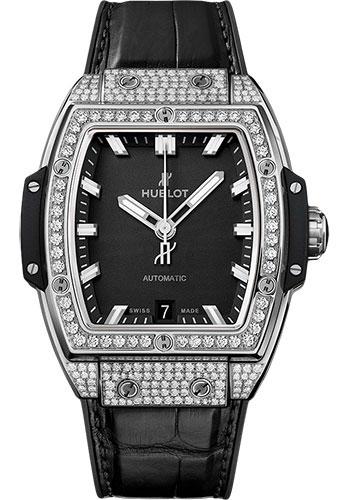 Hublot Spirit Of Big Bang Titanium Pave Watch – 39 mm – Black Dial-665.NX.1170.LR.1604