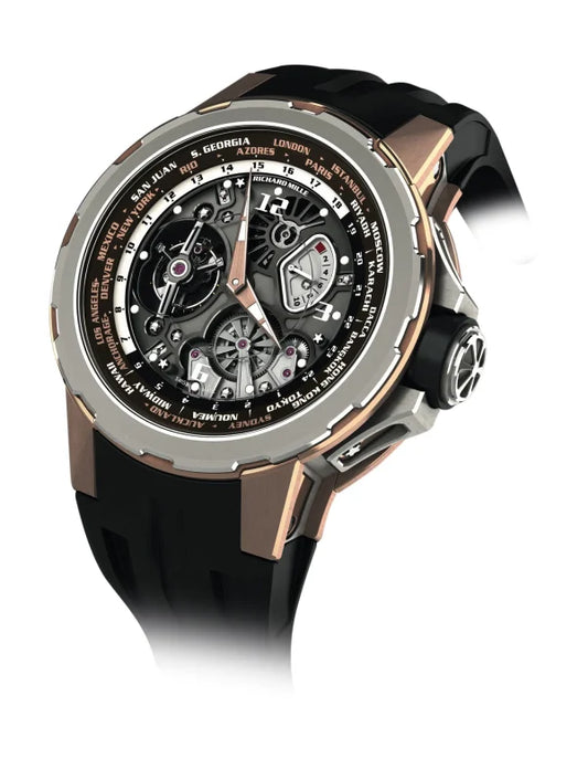 Richard Mille RM 58-01 Manual Winding Tourbillon Worldtimer Jean Todt