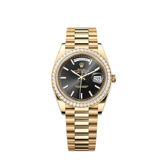 Rolex Day-Date 40, 18k Yellow Gold with Diamond-set, 40mm, Ref# 228348rbr-0043
