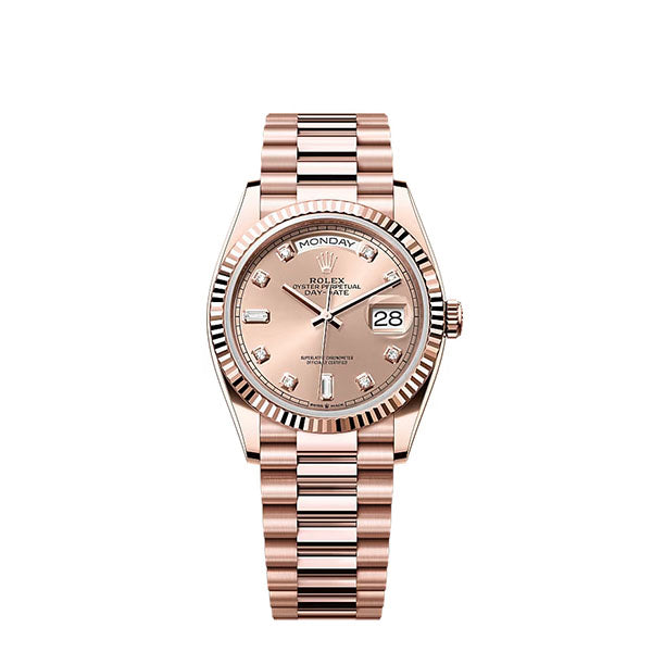 Day Date 36 128235 Edition RG Dial on President Bracelet