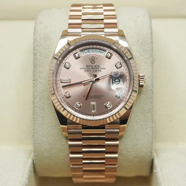 Day Date 36 128235 Edition RG Dial on President Bracelet