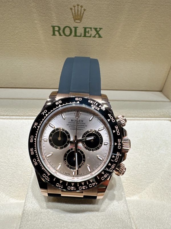 Daytona 126515 Black/RG Diamonds Dial on Oysterflex Strap