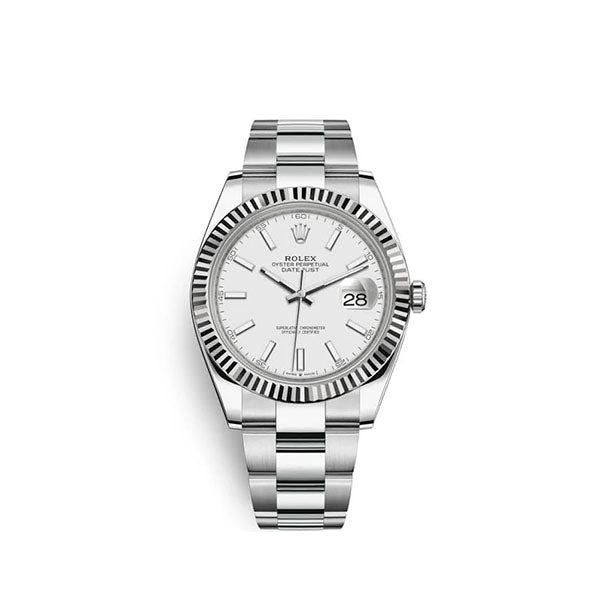 Rolex Datejust 41 White Dial Gold & Steel Men’s Watch M126334-0009