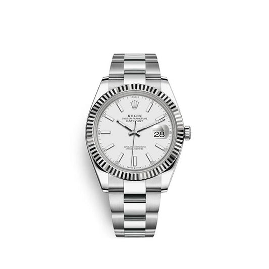 Rolex Datejust 41 White Dial Gold & Steel Men’s Watch M126334-0009