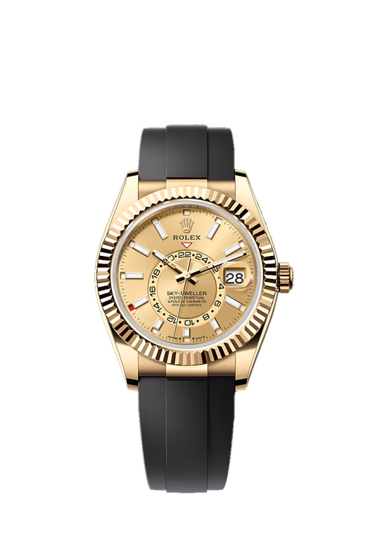 Sky-Dweller 326238 YG Dial on Oysterflex Strap