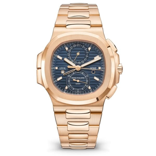 PP Nautilus Travel Time Rose Gold / Blue – 5990/1R-001