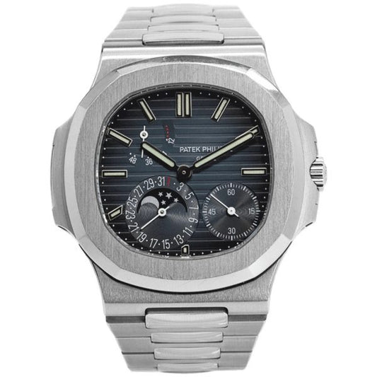 Nautilus 57121A-001 Blue Dial Moon Phases Steel 40mm 57121A-001