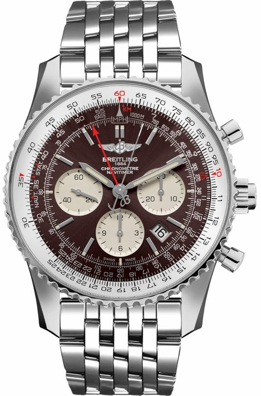 Breitling  Navitimer Rattrapante Stainless Steel / Panamerican Bronze / Bracelet- AB0310211Q1A1