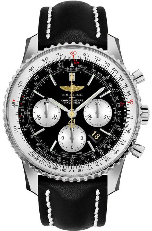 Breitling  Navitimer 01 46 Stainless Steel / Black / Calf / Pin- AB012721/BD09/441X/A20BA.1