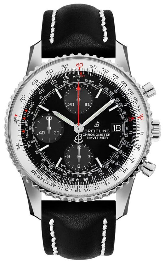 Breitling  Navitimer 1 Chronograph 41 Stainless Steel / Black / Calf / Pin- A13324121B1X1