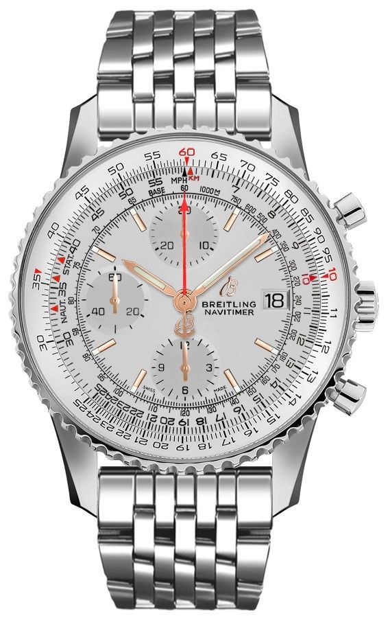 Breitling  Navitimer 1 Chronograph 41 Stainless Steel / Silver / Bracelet- A13324121G1A1