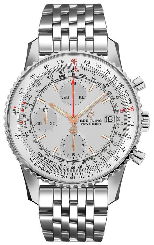 Breitling  Navitimer 1 Chronograph 41 Stainless Steel / Silver / Bracelet- A13324121G1A1