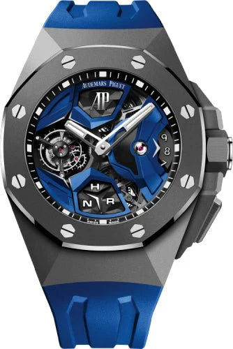 Audemars Piguet Royal Oak Concept Flying Tourbillon 44mm GMT Titanium Ceramic Bezel Blue  26589IO.OO.D030CA.01