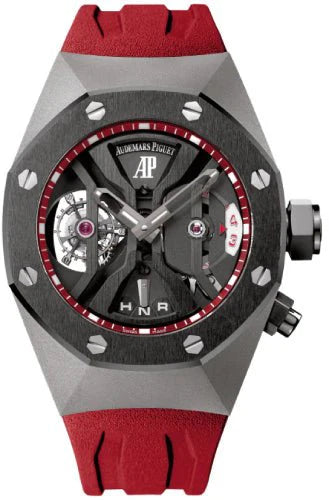 Audemars Piguet Royal Oak Concept Gmt Tourbillon44mm Openworked Titanium Rubber Hand-Wound – 26588IO.OO.D067CA.01