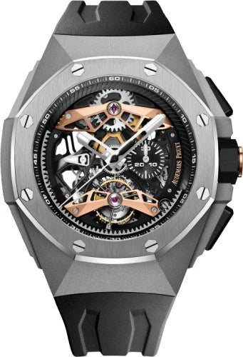 Audemars Piguet Royal Oak Concept Selfwinding Tourbillon 44mm Chronograph Openworked Titanium “Skeleton” | 26612TI.OO.D002CA.01