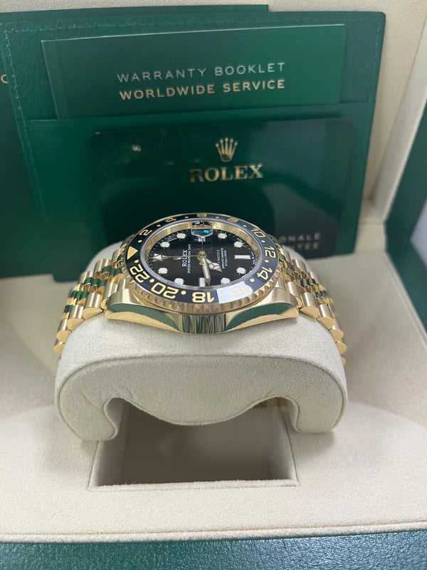 GMT Master II 126718 GRNR Yellow Gold Jubilee Bracelet