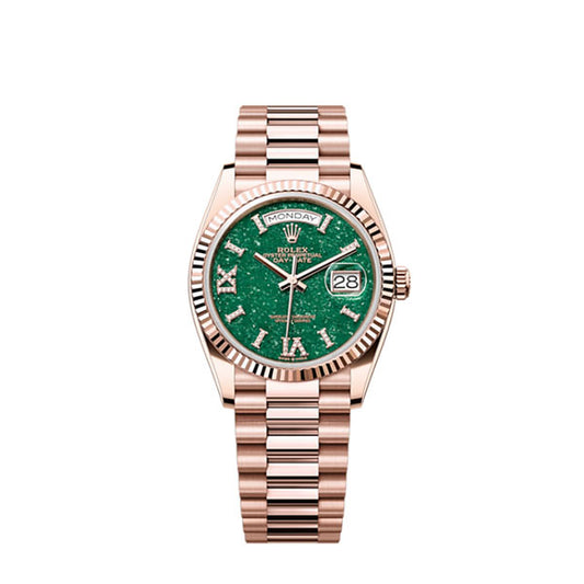 Rolex Day-Date 36, 18k Everose Gold with Diamond-set, 36mm, Ref# 128235-0068