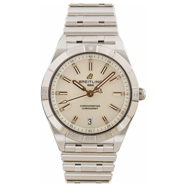 Breitling – A10380591L1A1 Chronomat Automatic 36 Stainless Steel – Diamond  / Rouleaux