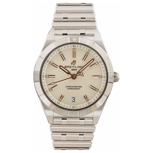 Breitling – A10380591L1A1 Chronomat Automatic 36 Stainless Steel – Diamond  / Rouleaux