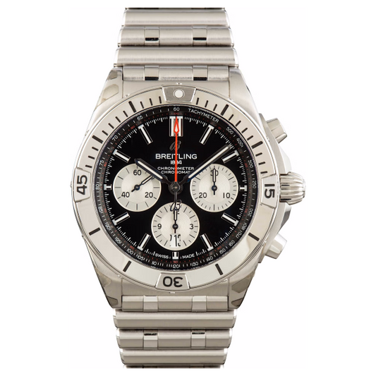Breitling – AB0134101B1A1 Chronomat B01 42 Stainless Steel / Black / Rouleaux