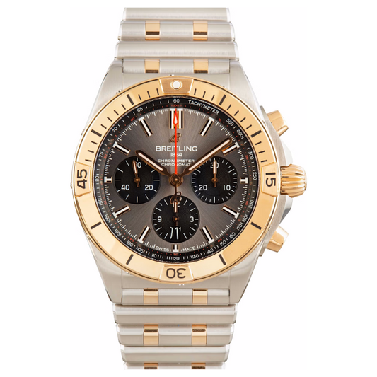 Breitling – UB0134101B1U1 Chronomat B01 42 Stainless Steel / Red Gold / Anthracite / Rouleaux