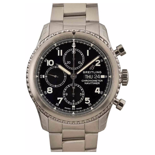 Breitling – A13314101B1A1 Navitimer 8 Chronograph 43 Stainless Steel / Black / Bracelet