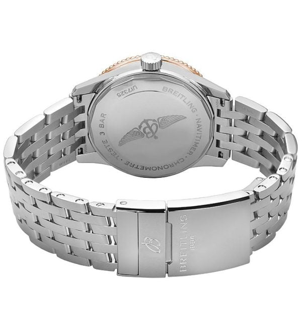 Breitling Navitimer 1 38 Automatic Stainless Steel / Red Gold / Silver / Bracelet – U17325211G1A1