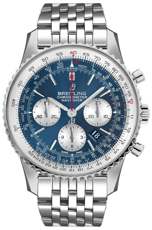Breitling  Navitimer 1 B01 Chronograph 46 Stainless Steel / Aurora Blue / Bracelet- AB0127211C1A1