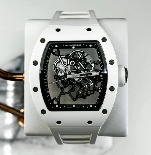 Richard Mille RM 055 Bubba Watson Manual Winding White Ceramic RM-055-LT003