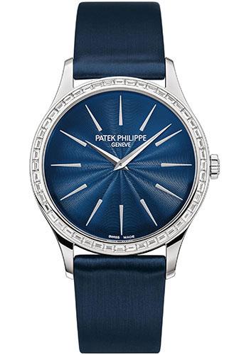 Patek Philippe 33mm Ladies’ Calatrava Watch Blue Dial 4897/300G