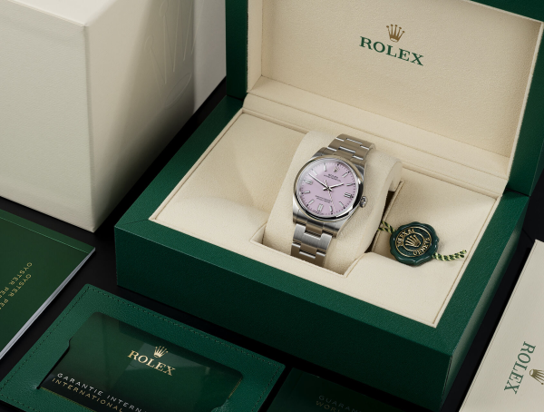 Oyster Perpetual 124200 34mm 904L Steel Pink Dial