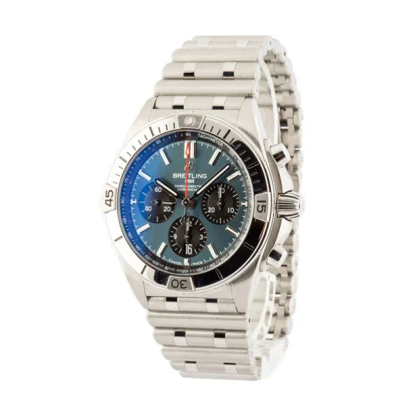 Breitling – AB0134101C1A1 Chronomat B01 42 Stainless Steel / Blue / Rouleaux